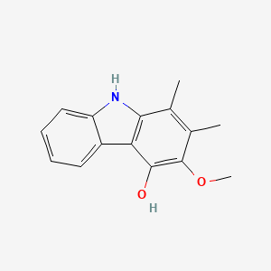 Structure - 9H-Carbazol-4-ol,3-methoxy-1,2-dimethyl-, ≥95%