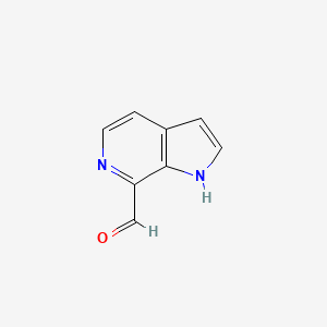 Structure - 1H-Pyrrolo[2,3-c]pyridine-7-carbaldehyde, 97%