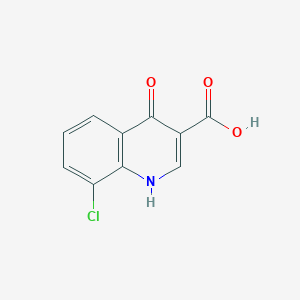Structure - 8-Chloro-4-oxo-1,4-dihydroquinoline-3-carboxylic acid, 95%