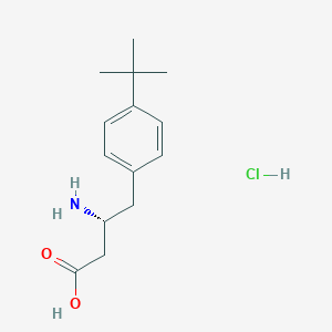 Structure - (R)-3-Amino-4-(4-tert-butyl-phenyl)-butyric acid-hcl, ≥ 98% (HPLC)