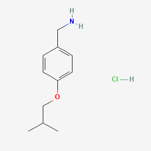 Structure - (4-Isobutoxyphenyl)methanamine hydrochloride, 97%