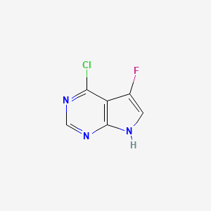 Structure - 4-Chloro-5-fluoro-7h-pyrrolo[2,3-d]pyrimidine, 95%