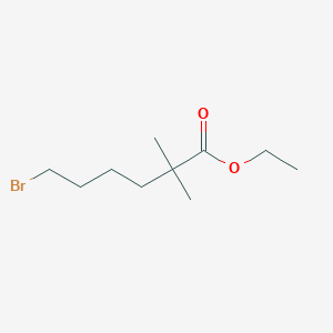 Structure - ethyl 6-bromo-2,2-dimethylhexanoate, 98%