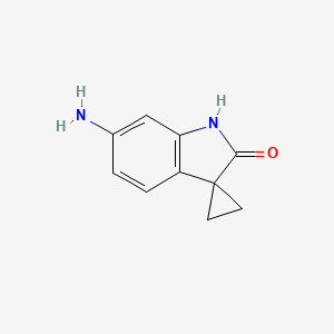 Structure - 6'-Aminospiro[cyclopropane-1,3'-indolin]-2'-one, 95%