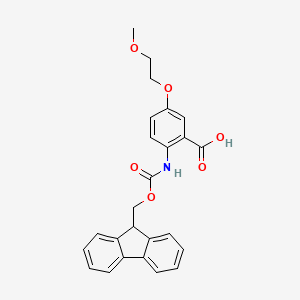 Structure - 2-((Fmoc)amino)-5-(2-methoxyethoxy)benzoic acid, 95%