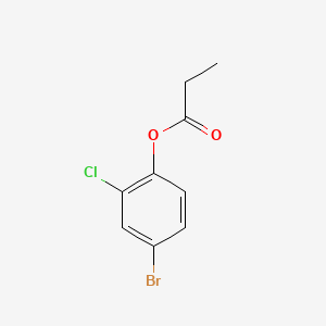 Structure - 4-Bromo-2-chlorophenyl propionate, 95%