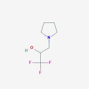 Structure - 1,1,1-trifluoro-3-(pyrrolidin-1-yl)propan-2-ol