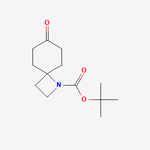 Structure - tert-butyl 7-oxo-1-azaspiro[3.5]nonane-1-carboxylate, 97%