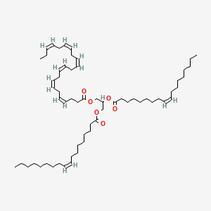 Structure - 4Z,7Z,10Z,13Z,16Z,19Z-docosahexaenoic acid, 2,3-bis[[(9Z)-1-oxo-9-octadecen-1-yl]oxy]propyl ester, ≥98%