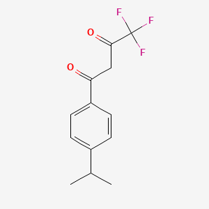 Structure - 4,4,4-trifluoro-1-(4-isopropylphenyl)butane-1,3-dione