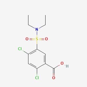 Structure - 2,4-dichloro-5-[(diethylamino)sulfonyl]benzoic acid