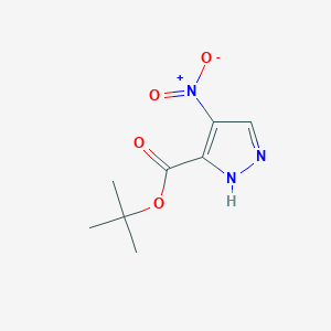 Structure - 3-methyl-1-(2,2,2-trifluoroethyl)-1H-pyrazole-5-carbaldehyde