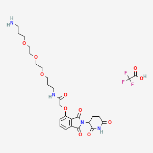 Structure - Thalidomide-O-amido-C3-PEG3-C1-NH2