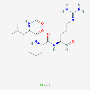 Estructura - Leupeptin Ac-LL (hydrochloride)