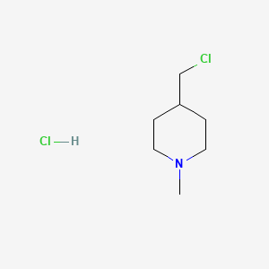 Estructura - 4-(Chloromethyl)-1-methylpiperidine Hydrochloride, 98%