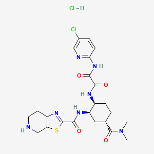 Estructura - N-Desmethyl edoxaban hydrochloride, 95%