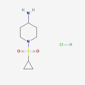 Estructura - 1-(Cyclopropylsulfonyl)piperidin-4-amine, 98%
