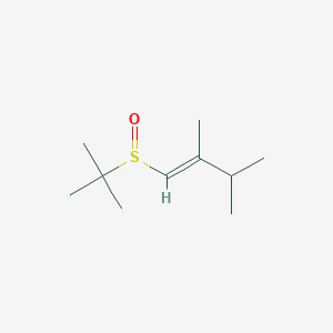 Estructura - (E)-1-(tert-Butylsulfinyl)-2,3-dimethylbut-1-ene, 95%