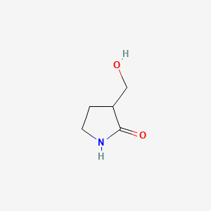 Estructura - 3-(Hydroxymethyl)pyrrolidin-2-one, 98%