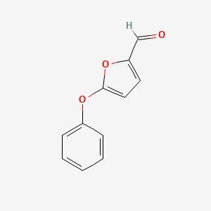 Estructura - 5-Phenoxyfuran-2-carbaldehyde, 95%