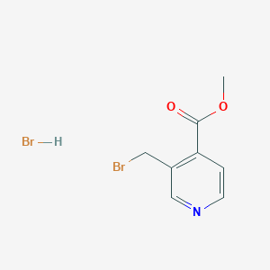 Estructura - Methyl 3-(bromomethyl)isonicotinate hydrobromide