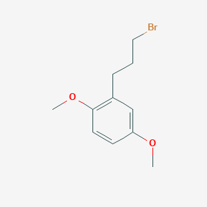 Estructura - 2-(3-Bromopropyl)-1,4-dimethoxybenzene, 2-(3-bromo-propyl)-1,4-dimethoxy-benzene