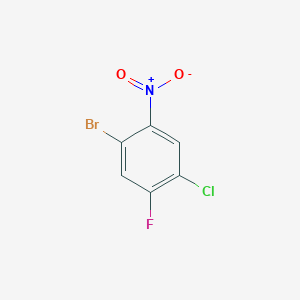 Estructura - 1-Bromo-4-Chloro-5-Fluoro-2-Nitrobenzene, 2-Bromo-5-chloro-4-fluoronitrobenzene