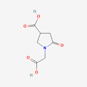 Estructura - 1-(Carboxymethyl)-5-oxopyrrolidine-3-carboxylic acid