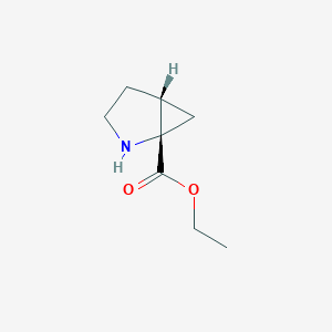Estructura - Ethyl (1s,5r)-2-azabicyclo[3.1.0]hexane-1-carboxylate
