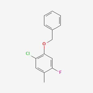 Estructura - 1-(Benzyloxy)-2-chloro-5-fluoro-4-methylbenzene