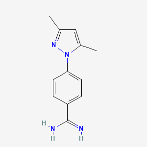 Estructura - 4-(3,5-Dimethyl-1H-pyrazol-1-yl)benzimidamide