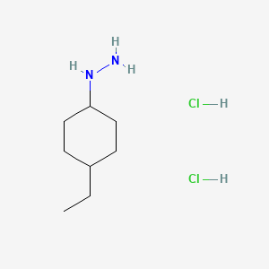 Estructura - (4-Ethylcyclohexyl)hydrazine dihydrochloride, mixture of diastereomers