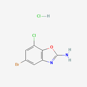 Estructura - 5-Bromo-7-chlorobenzo[d]oxazol-2-amine hydrochloride