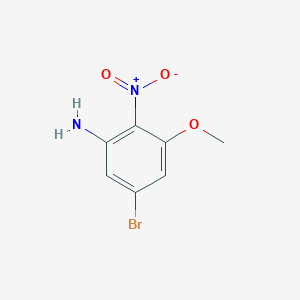Estructura - 5-Bromo-3-methoxy-2-nitroaniline
