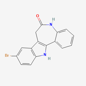 Estructura - Kenpaullone, 9-Bromopaullone, NSC-664704