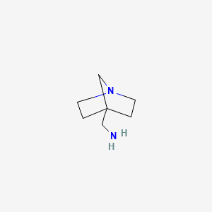 Estructura - 1-Azabicyclo[2.2.1]heptan-4-ylmethanamine, 95%
