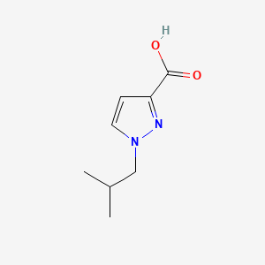 Estructura - 1-(2-Methylpropyl)-1h-pyrazole-3-carboxylic acid, 95%