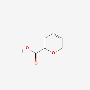 Estructura - 3,6-Dihydro-2h-pyran-2-carboxylic acid, 95%