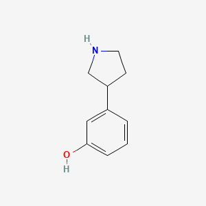 Estructura - 3-(Pyrrolidin-3-yl)phenol, 95%