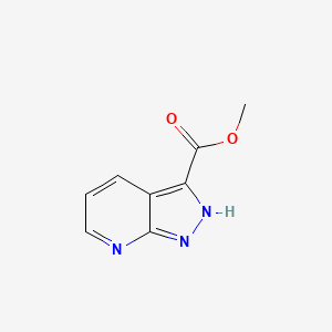 Estructura - Methyl 1H-pyrazolo[3,4-b]pyridine-3-carboxylate, 98%
