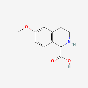 Estructura - 6-Methoxy-1,2,3,4-tetrahydro-isoquinoline-1-carboxylic acid, 95%
