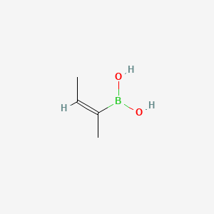Estructura - (E)-But-2-en-2-ylboronic acid, 95%