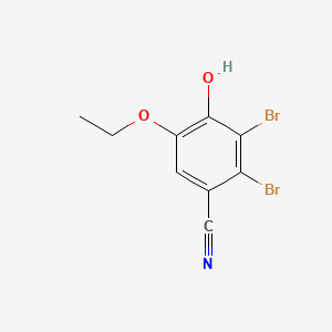 Estructura - 2,3-dibromo-5-ethoxy-4-hydroxybenzonitrile