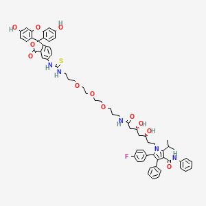 Estructura - Atrovastatin-PEG3-FITC