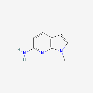 Rakenne - 1-Methyl-1H-pyrrolo[2，3-b]pyridin-6-amine, 98%