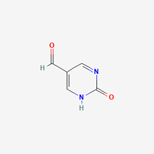 Rakenne - 2-Hydroxypyrimidine-5-carbaldehyde, 98%