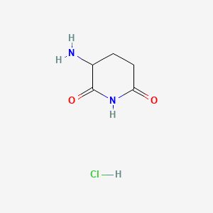 Rakenne - 3-Amino-2,6-piperidinedione hydrochloride, 98%