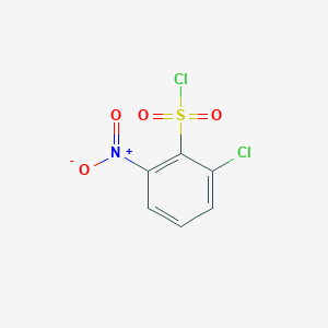 Rakenne - 2-Chloro-6-nitrobenzene-1-sulfonyl chloride, 95+%