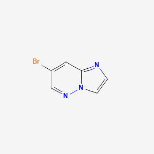 Rakenne - 7-Bromoimidazo[1,2-b]pyridazine, 98%