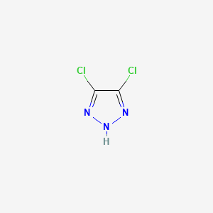 Rakenne - 4,5-Dichloro-2H-1,2,3-triazole, 95%